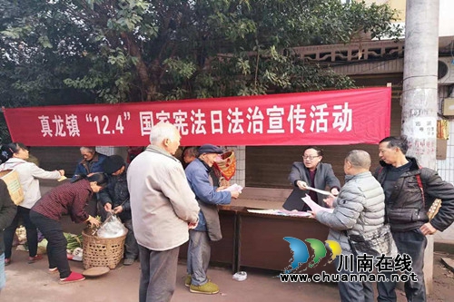 合江县真龙司法所开展“12.4”国家宪法日法治宣传活动(图1)