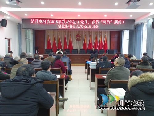 泸县潮河镇组织开展食品药品管理及从业人员工作培训(图1)