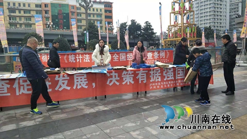 龙马潭区红星街道开展统计法律法规和第四次全国经济普查宣传活动(图1)