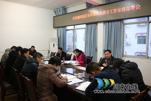 泸县潮河镇召开岁末年初应急值守工作安排部署会(图1)