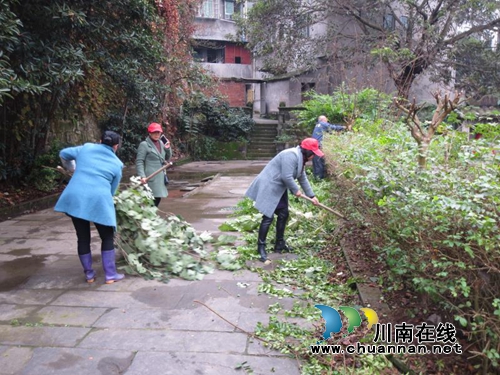泸县立石镇党员志愿者开展志愿服务活动(图1)