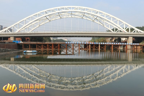 自贡汇兴路1号桥贯通&nbsp;全桥具备通车条件(图1)