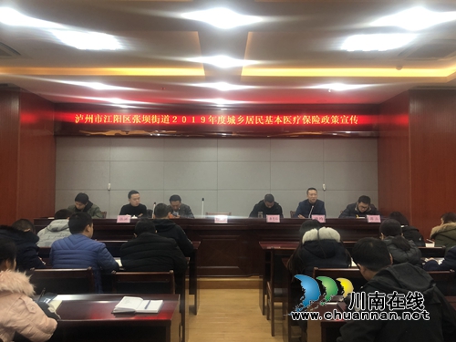 江阳区张坝街道开展2019年度城乡居民基本医疗保险政策宣传会议(图1)
