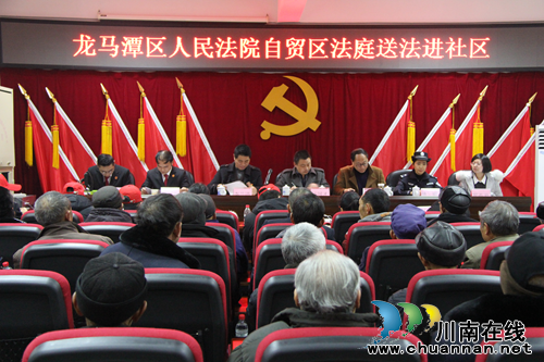 龙马潭法院自贸区法庭送法进社区(图1)
