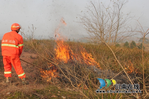 泸县综合应急救援大队五中队成功扑灭山火(图2)