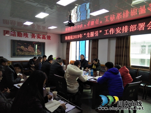 泸县海潮镇召开2019年“走服引”工作安排部署会(图1)