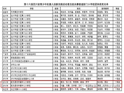 叙永县向林镇中心小学校参加第十六届四川省青少年机器人创新实践活动决赛(图2)