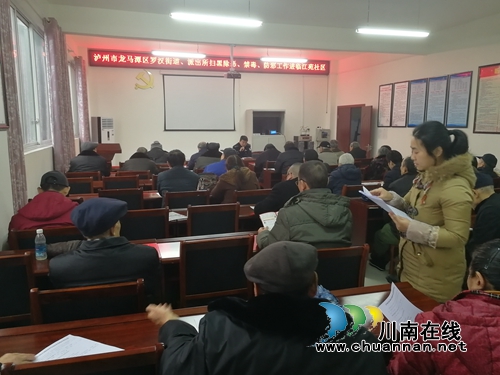 龙马潭区罗汉街道开展扫黑除恶、禁毒、防邪进村（社区）集中宣讲活动(图1)