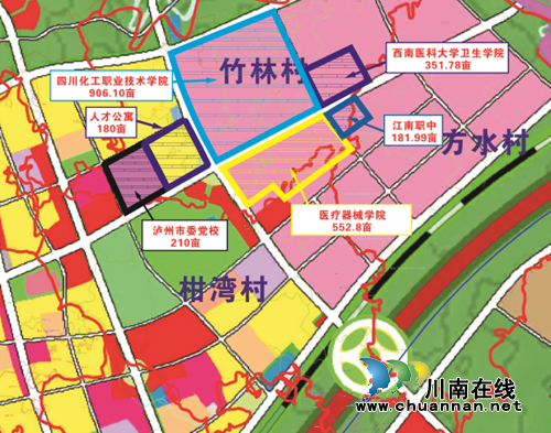 总投资约100亿&nbsp;泸州市第二医教园区初现规模(图2)