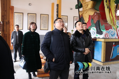 王浩带队到泸县百和镇东林道观验收宗教场所安全标准化建设工作(图1)