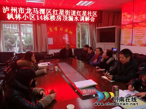 龙马潭红星街道：漏水引发纠纷&nbsp;及时调解言和(图1)