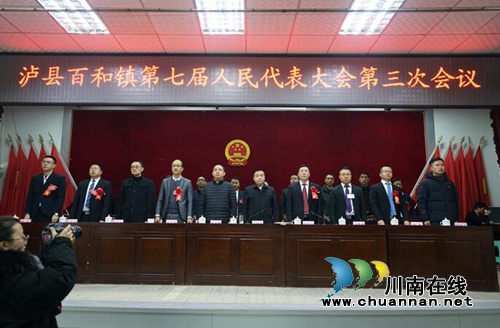 泸县百和镇第七届人民代表大会第三次会议召开(图1)