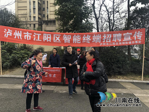 江阳区张坝街道开展“求职不必去远方,就业创业在家乡”宣传活动(图2) 江阳区张坝街道开展“求职不必去远方,就业创业在家乡”宣传活动(图2)