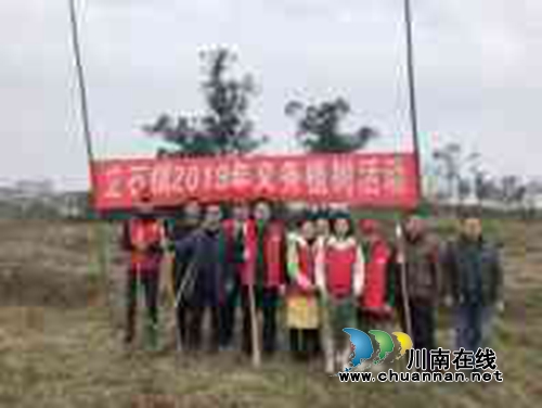 泸县立石镇开展春季义务植树活动(图1)