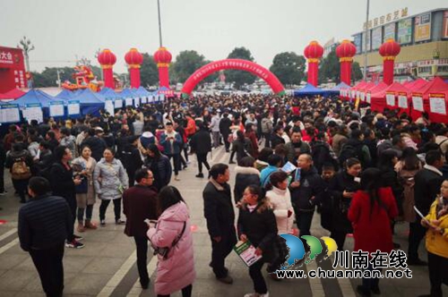 春风送暖！泸州举办2019年返乡人才招聘大会(图2)