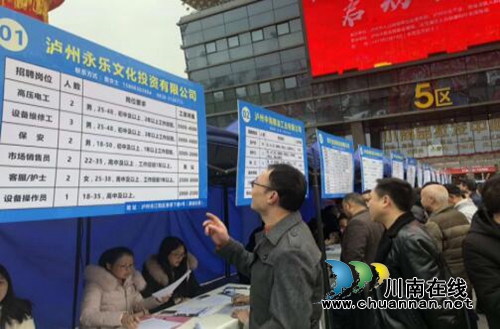 春风送暖！泸州举办2019年返乡人才招聘大会(图4)