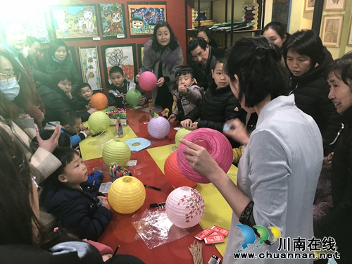 江阳区张坝街道沙坪社区开展欢度元宵喜乐会亲子活动(图1)