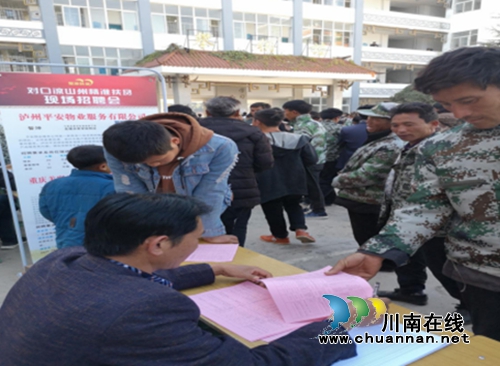 2019年泸州企业情系普格首场招聘会成功举办(图3)