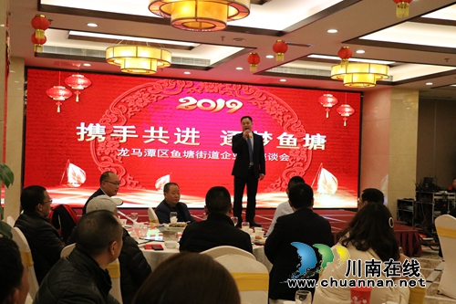 龙马潭区鱼塘街道开展“携手共进，逐梦鱼塘”为主题的企业家座谈会(图1)
