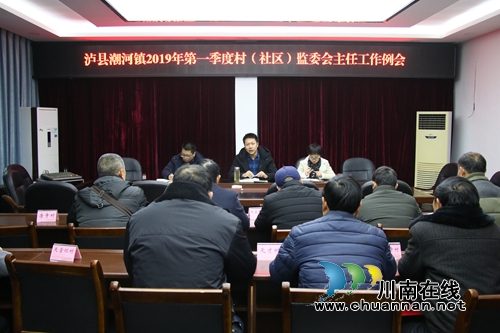 泸县潮河镇召开第一季度村（社区）监委会主任工作例会(图1)