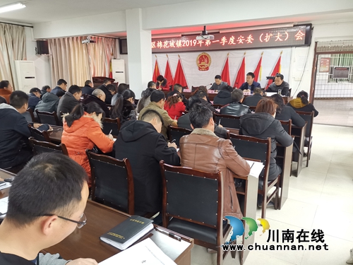 纳溪区棉花坡镇召开2019年第一季度安委（扩大）会(图1)