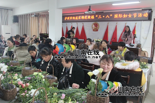 纳溪区棉花坡镇开展“乡村振兴巾帼行动”三八节庆祝活动(图1)