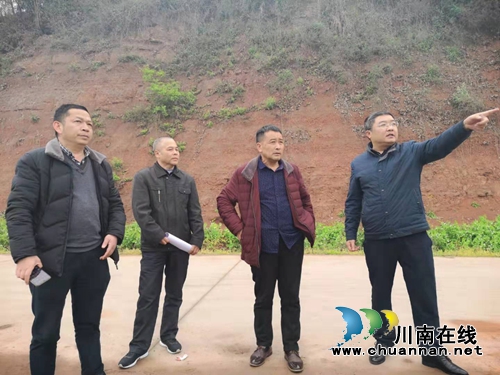 泸县太伏镇党委书记检查青桥村扶贫果园建设情况(图1)