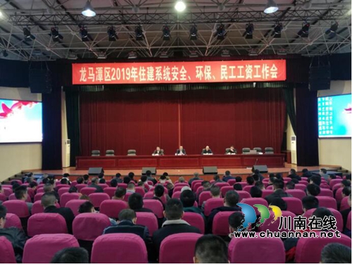 龙马潭区召开全区住建系统2019年安全、环保、民工工资工作会(图1)