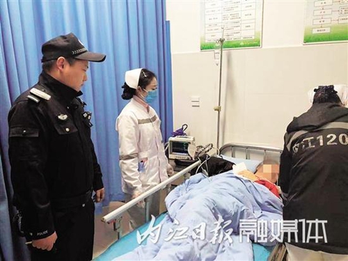 与死神赛跑！内江民警死亡线上“抢”回轻生女(图1)