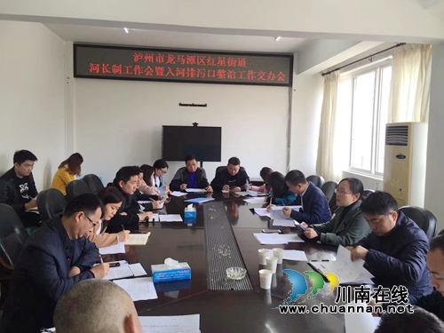 龙马潭区红星街道总河长召集研究入河排污口整治工作(图1)