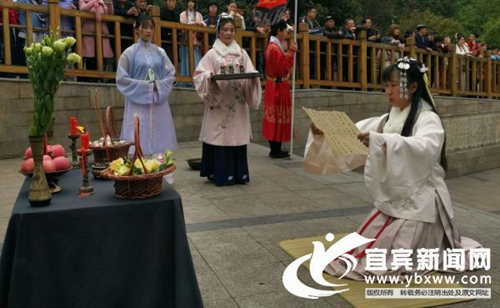 弘扬传统文化&nbsp;宜宾汉文化爱好者举办花朝节(图5)