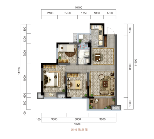 户型鉴赏|宽境高层，让回家成为一种期待(图4)