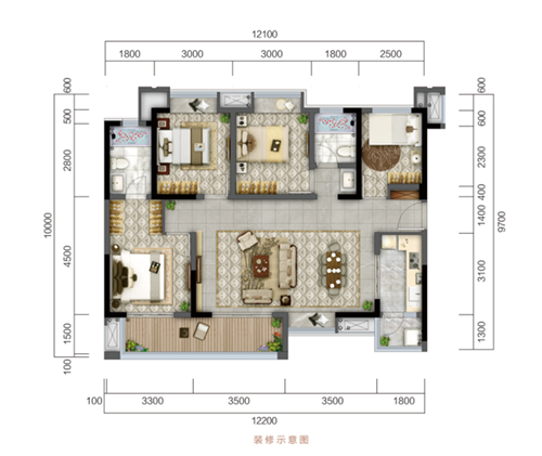 户型鉴赏|宽境高层，让回家成为一种期待(图5)