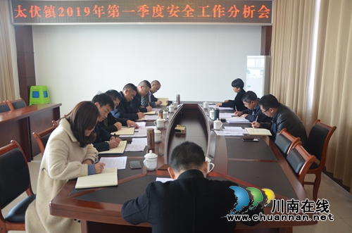 泸县太伏镇召开2019年第一季度安全生产分析会(图1)