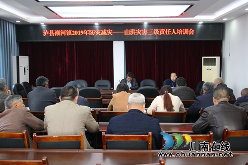 泸县潮河镇开展2019年山洪灾害三级责任人培训(图1)