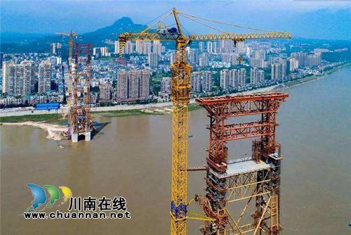 合江长江公路大桥预计明年5月实现主体完工(图1)