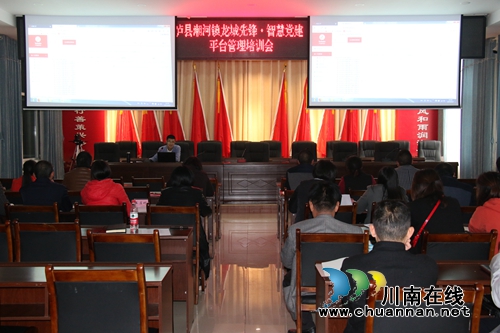 泸县潮河镇组织开展龙城先锋·智慧党建平台管理培训(图1)