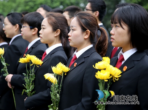 江阳区各界开展清明祭英烈主题活动(图8)