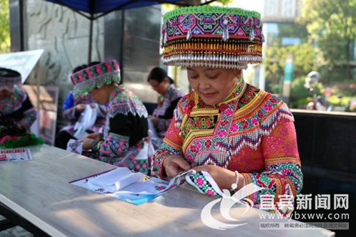 用针线记录民族文化&nbsp;宜宾兴文苗族刺绣成风景(图1)