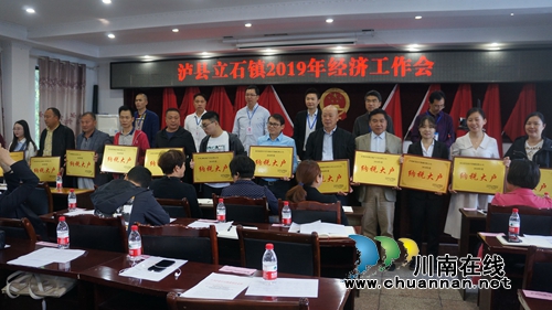 泸县立石镇召开2019年经济工作大会(图1)