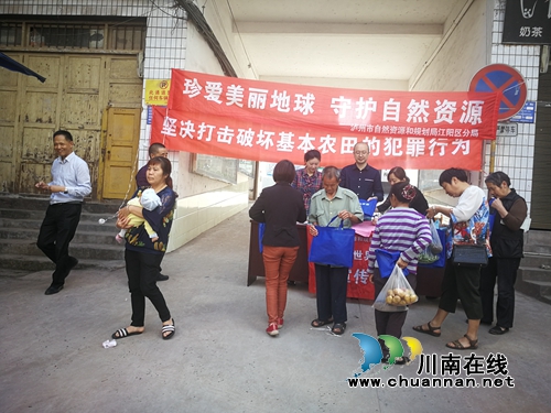 江阳区自然资源和规划分局开展第50个世界地球日宣传(图1)