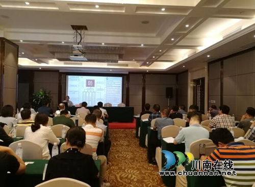 陈纪军在2019年度全省地质灾害防治工作培训会议上作交流发言(图1)