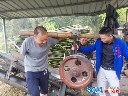 “变废为宝”&nbsp;合江90后独臂男孩用竹子脱贫(图2)