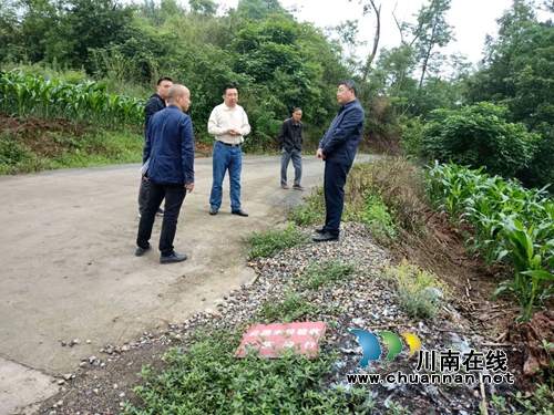 泸县太伏镇党委书记率队督查扶贫产业示范园建设工作(图3)