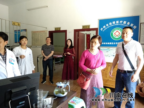 泸州市疾控中心督导纳溪区健康教育工作(图1)