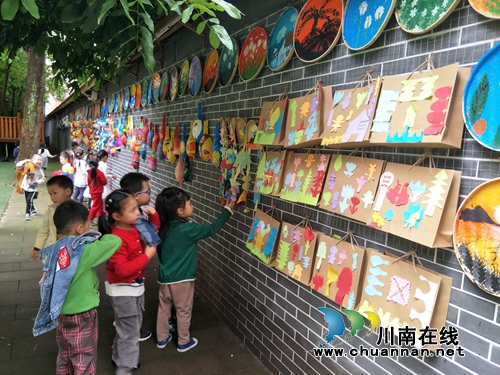 龙马潭区小市幼儿园举行民间手工艺作品展示(图2)