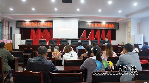 泸县立石镇召开农民工服务平台业务培训会(图1)