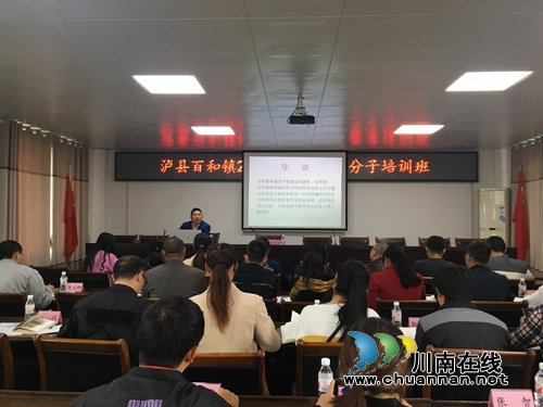 泸县百和镇举办2019年入党积极分子培训班(图1)