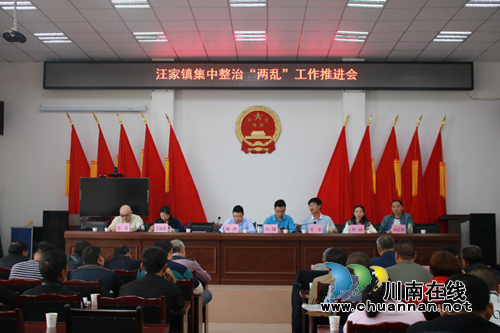 宜宾南溪区汪家镇召开集中整治“两乱”工作推进会(图1)