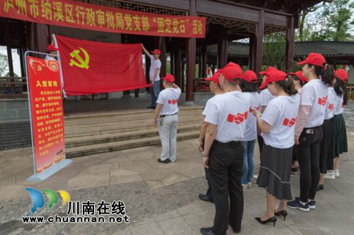 纳溪区行政审批局机关党支部开展固定党日活动(图1)